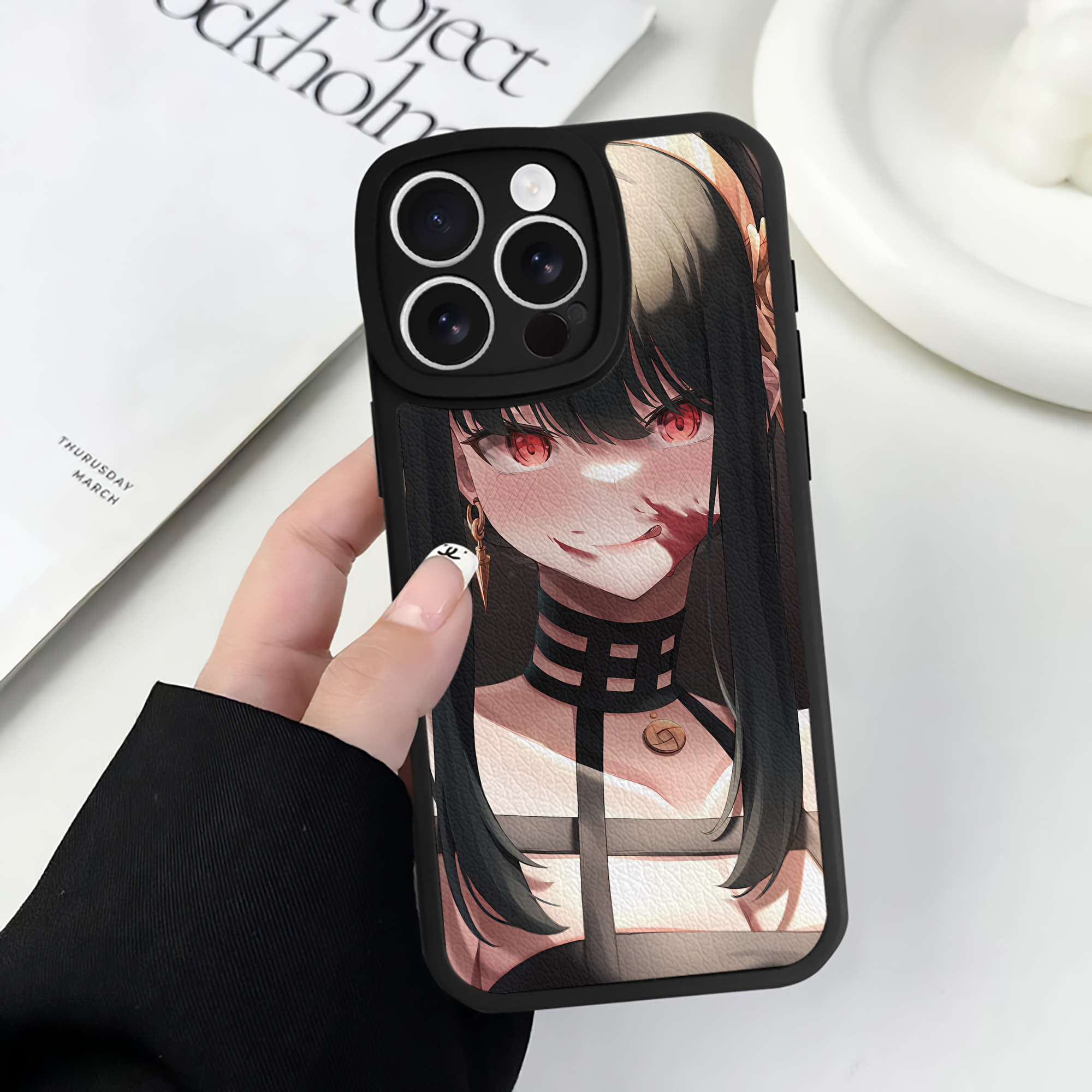 （画像用） SPY×FAMILY间谍家家酒 【iPhone 16シリーズ対応】シリコンスマホケース（レザー調） 材質：シリコン
